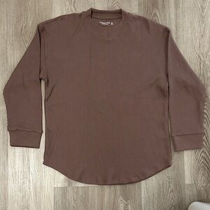 Abercrombie & Fitch Chocolate Long Sleeve Tee
